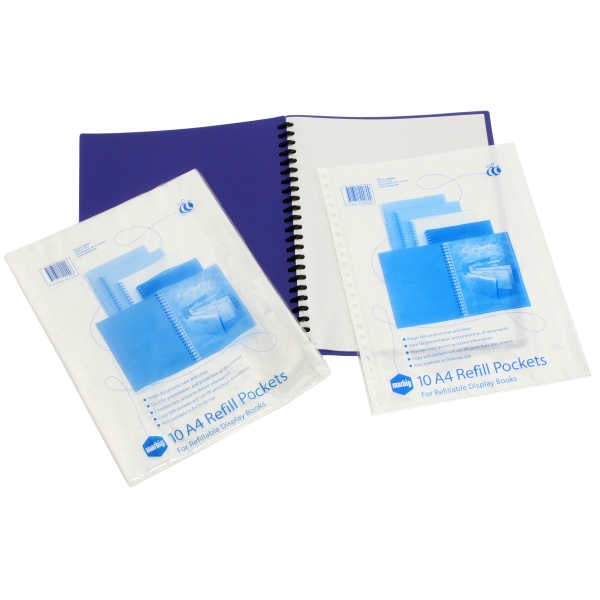 Marbig Display Book Refills A4 Pack 10