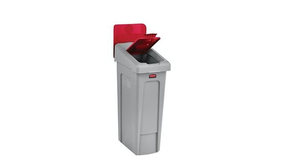 Rubbermaid Slim Jim closed lid