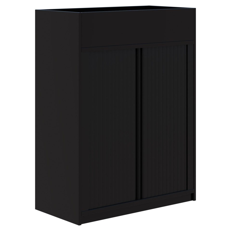 Rapid Tambour/planter Unit 1200h X 900l Black