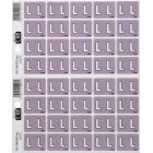 Filecorp C-Ezi Lateral File Labels Alpha Letter L 24mm Sheet 40 image