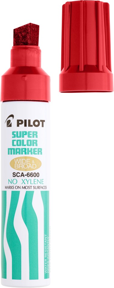 Pilot Permanent Marker Jumbo Chisel Tip 3-12.5mm Red