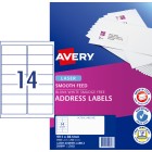 Avery Address Labels Smooth Feed Laser Printers, 99.1 x 38.1 mm, 3500 Labels (959089 / L7163) image