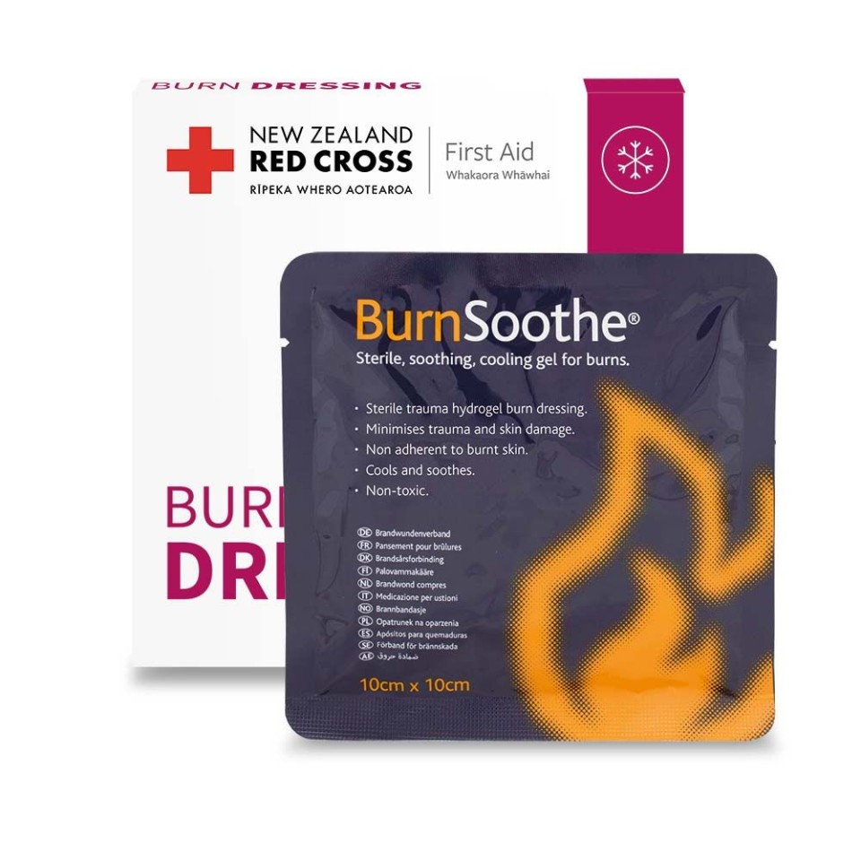 Red Cross Burn Dressings 10cm X 10cm Boxed