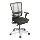 Cloud Ergo Chair w/ Arms Polished Base Black Mesh image