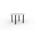 Knight Cubit Round Meeting Table 1200 Dia Black Frame image