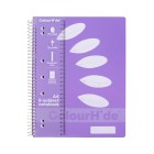 Colourhide Spiral Notebook 5 Subject A4 250 Pages Lavender image