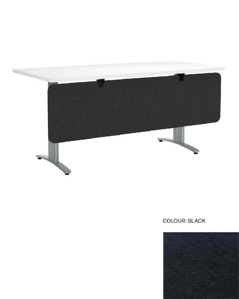 Boyd Visuals Desk Screen 1500mm Below Desk