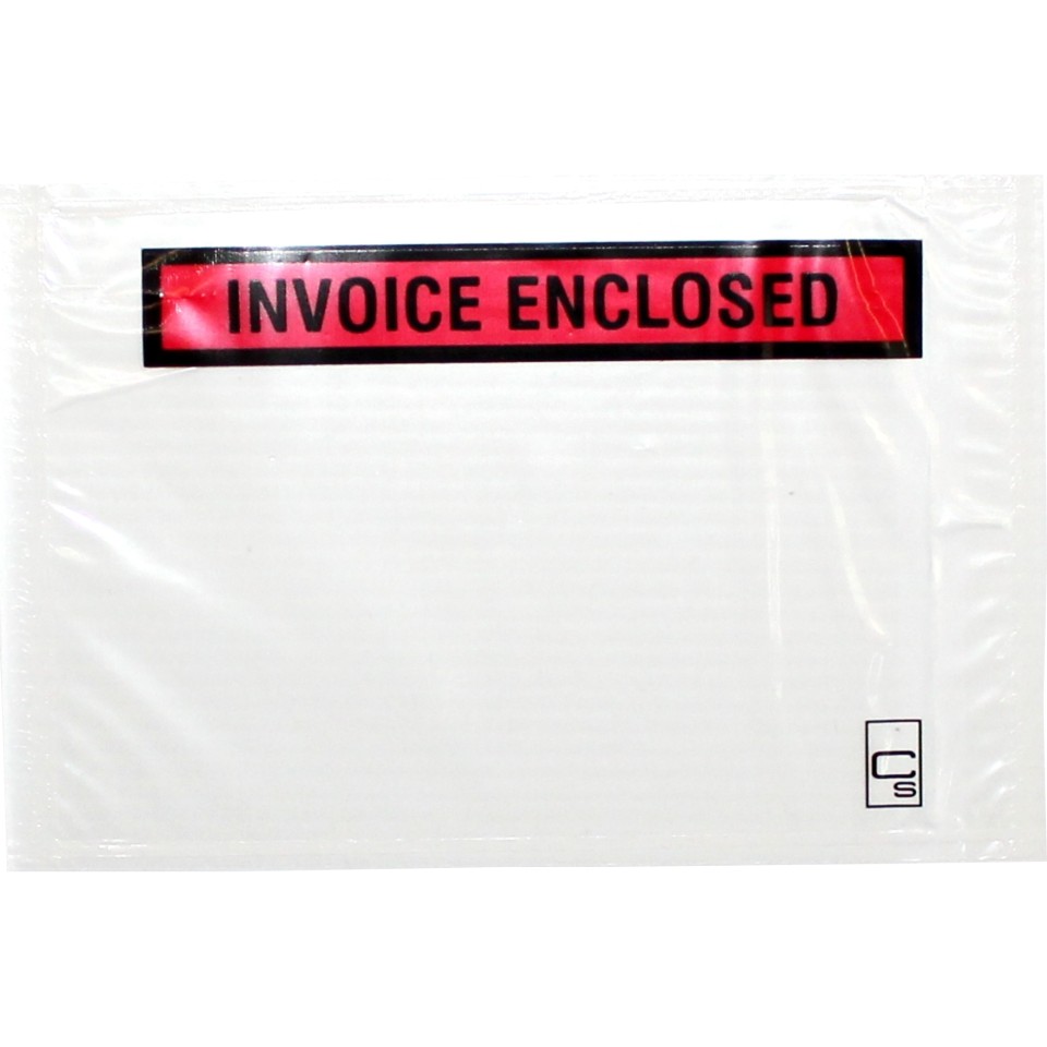 Cumberland Labelopes Invoice Enclosed 155x115mm Pack 100