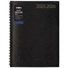 Collins Boston 2025-2026 Diary A4 Week To View Black image