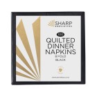 Sharp Quilted Dinner Napkin 8 Fold Pack/100 Black (Carton/10) image