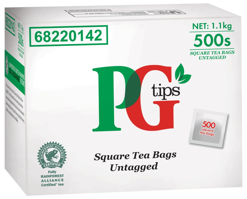 PG Tips Tea Bags Tagless Box 500