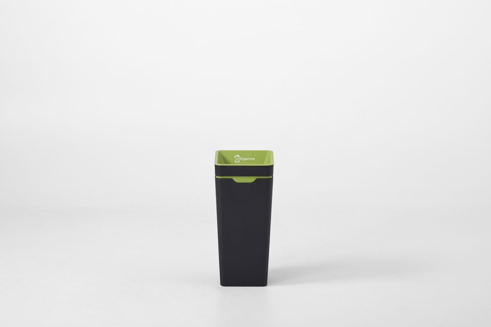 Method Open Lid Recycling Bin Green Organics 60L 350(w)x350(d)x755(h)mm