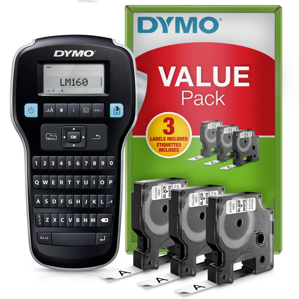 Dymo LabelManager 160P Portable Label Printer Value Pack