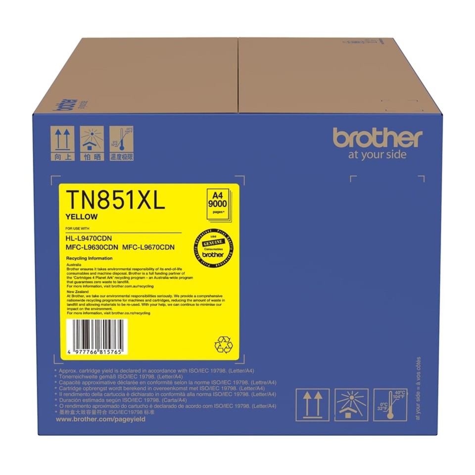 Brother Tn851xly Yellow Toner