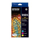 Epson DURABrite Ultra Inkjet Ink Cartridge 252XL High Yield 4 Colour Value Pack image