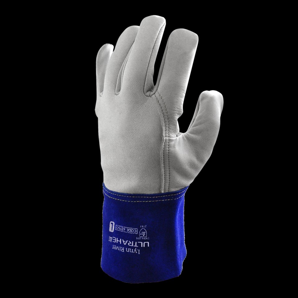 Lynn River Ultraheat Tig Welder Glove Large White/Blue Pair