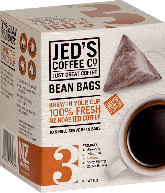 Jed's No.3 Instant Coffee Bean Bags Box 10