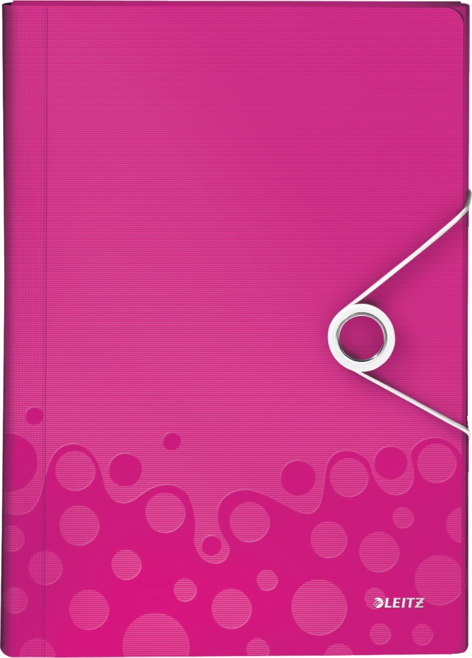 Leitz Wow Project File A4 250 Sheet Pink