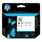 HP 72  DesignJet Printhead Matte Black Yellow image