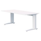 Energy Desk Fixed Height 1200Wx700Dmm White Top/White Frame image