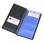 Marbig Business Card Holder PVC 208 Card Capacity Black image