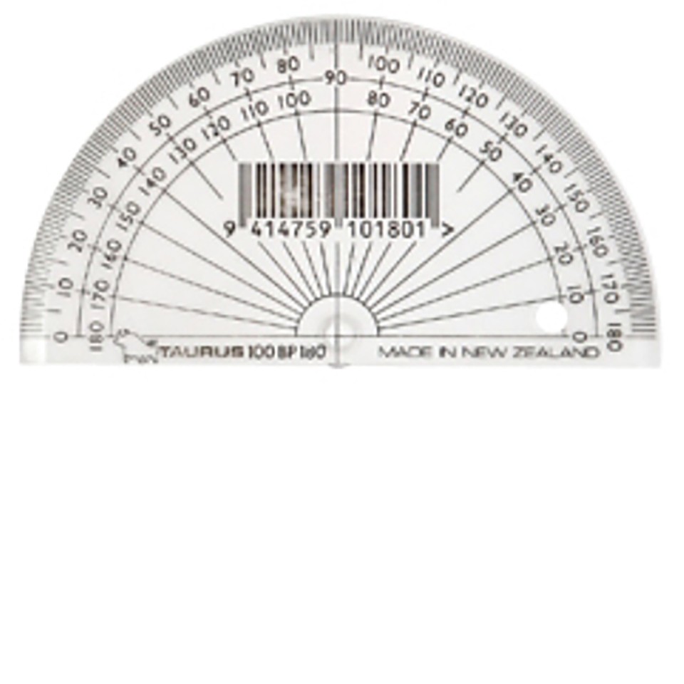 Taurus Protractor 10cm 180