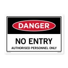 DANGER NO ENTRY 450 x 300mm Sign image