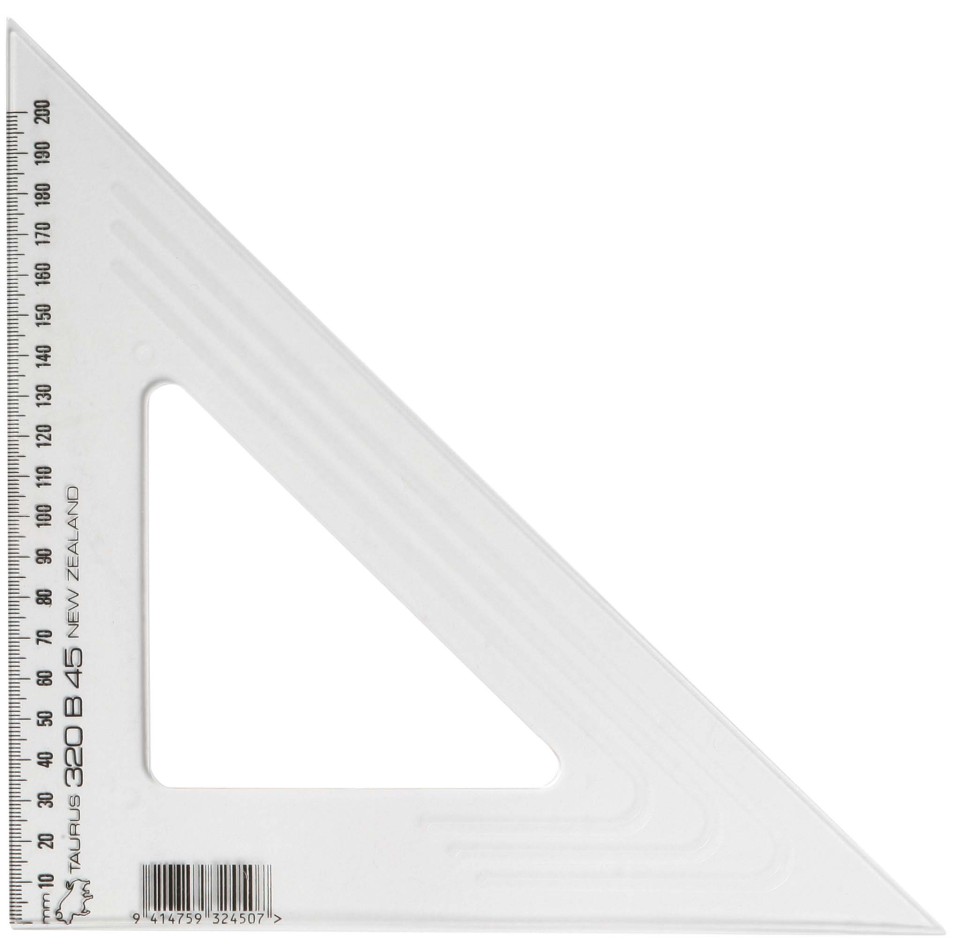 Taurus Set Square 45/45 Length 32cm