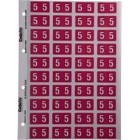 Codafile Lateral File Labels Numeric 5 25mm Pack 1 Sheet image