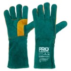 Pyromate South Paw Left Hand Pair Green & Gold Kevlar Glove image