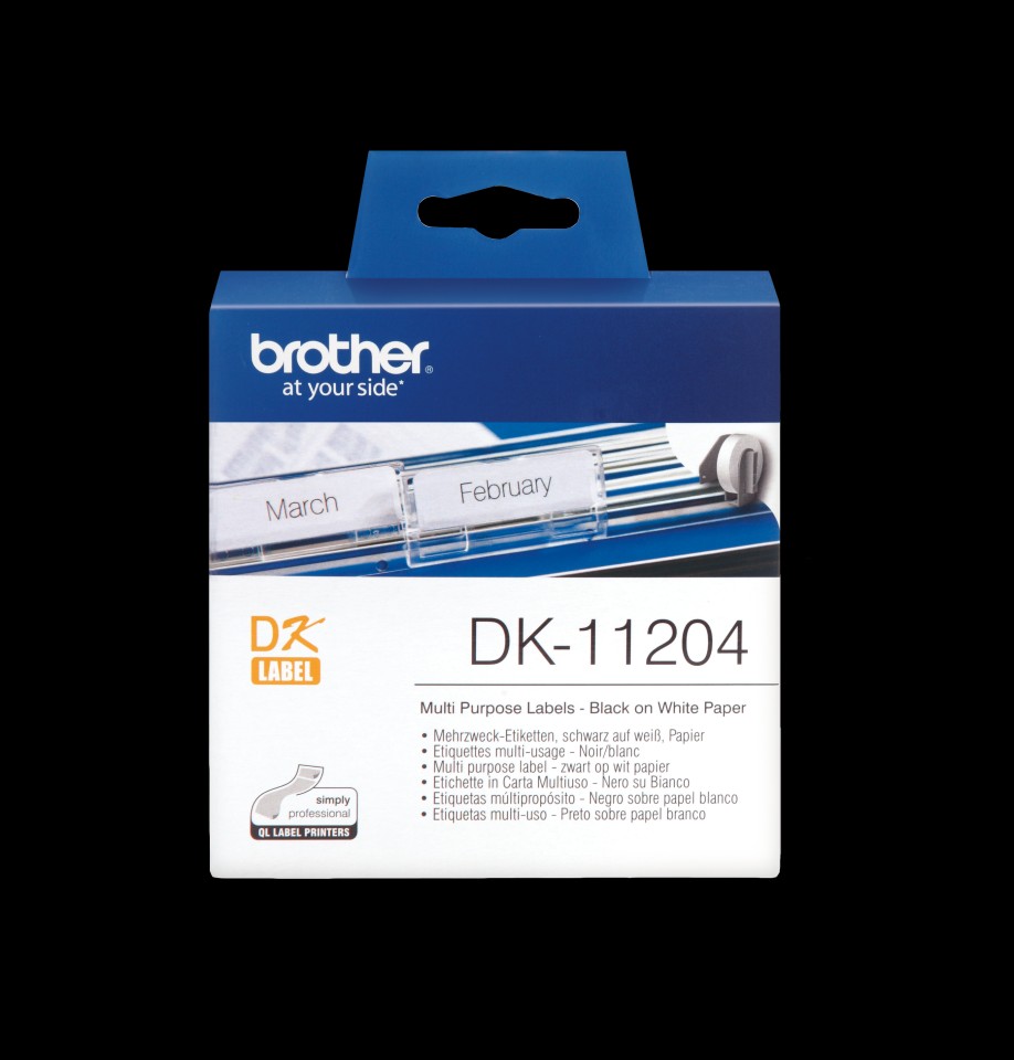 Brother Dk11204 Ptouch White Label 17X54m Rl400
