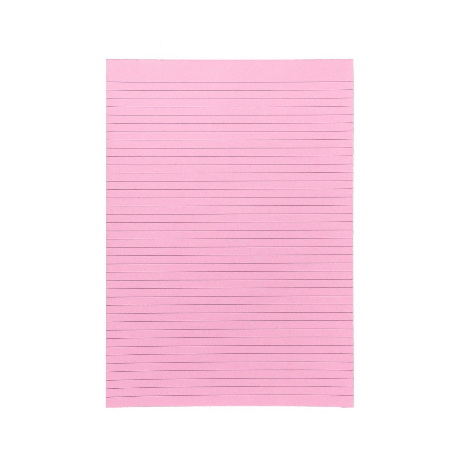 NXP Topless Writing Pad A4 Ruled 50 Leaf 70gsm Pink