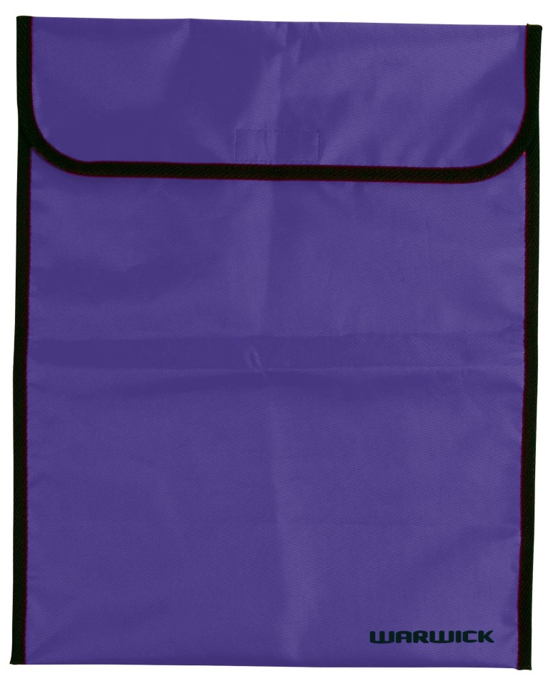 Warwick Homework Bag Fluoro Purple Large Velcro