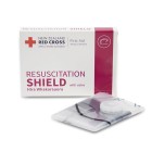 Red Cross Resuscitation Face Shield With Valve Boxed image