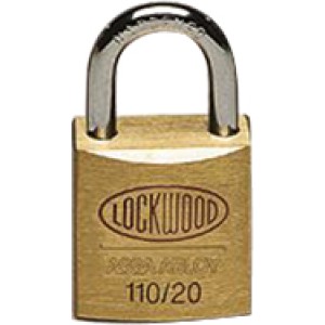 Lockwood Brass Padlock Shackle Opening 20mm