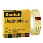 Scotch Double Sided Tape Permanent 665 12.7mmx22.8m image
