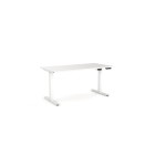 Agile Electric 2 Column Desk 1500Wx800Dmm White Top / White Frame image