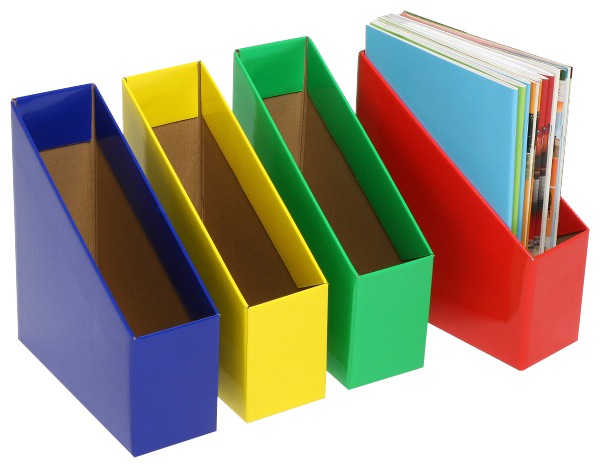 Marbig Large Book Box Yellow Pack 5