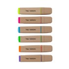 NXP Highlighter Recycled Chisel Tip Assorted Colours Pack 6 image