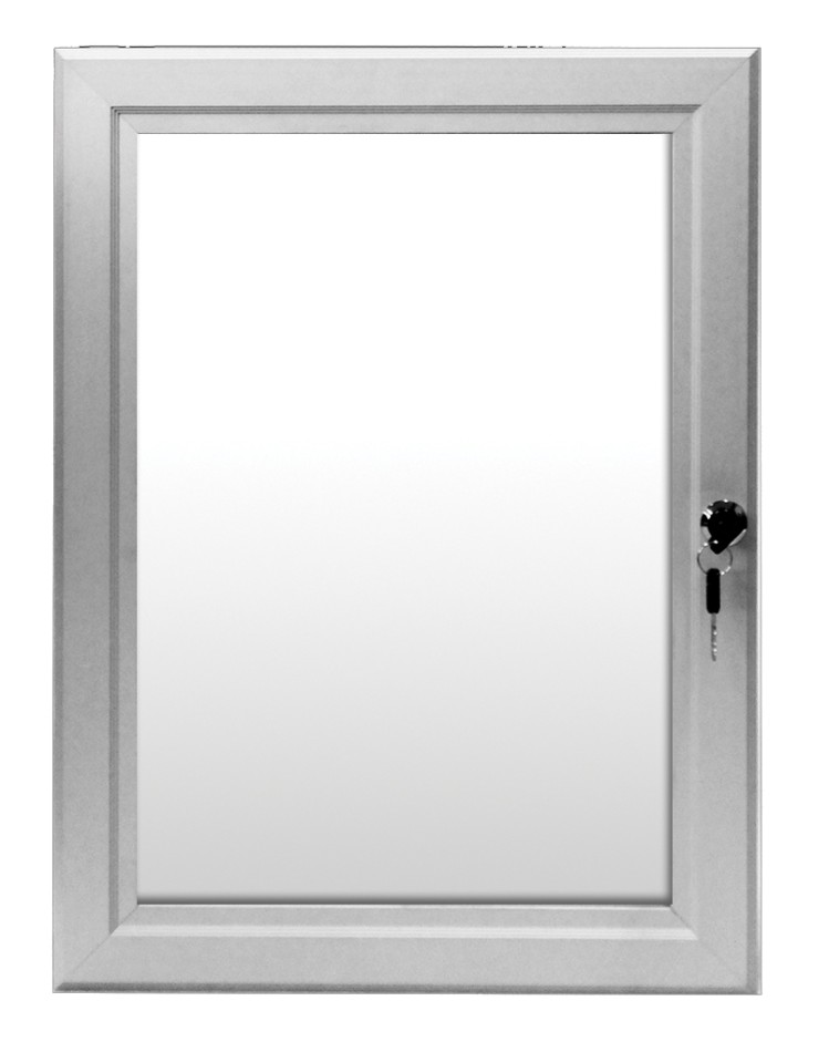 Manhattan Outdoor Poster Frame Lockable A3 Silver