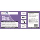 C-TEC FS5 Sanitiser Cleaner Label (Sheet of 3) image