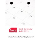 Sasco 2025 Desk Calendar Refill Top Opening image