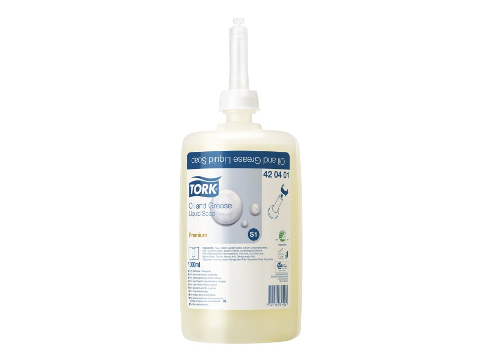 Tork S1 Oil & Grease Liquid Soap 1 Litre 420401