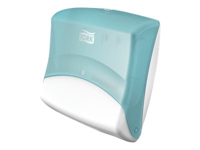 Tork W4 Folded Dispenser White and Turquoise 654000