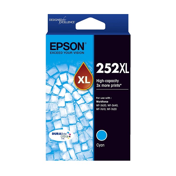 Epson 252XL Cyan Ink Cartridge - C13T253292