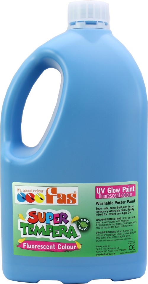 FAS Super Tempera UV Glow Fluorescent 2 Litre