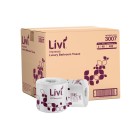 Livi Impressa Toilet Tissue Embossed 2 Ply White 400 Sheets per Roll 3007 Carton of 48 image