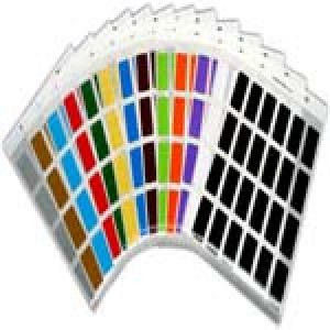 Colour Find Flash Labels Colour Dark Grey 19mm Sheet 48