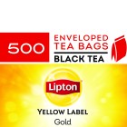 Lipton Yellow Label Gold Tea Bags Enveloped Black Tea Carton 500 image