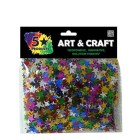 Five Star Glitter Shapes Stars Assorted Colours Pack 35g image